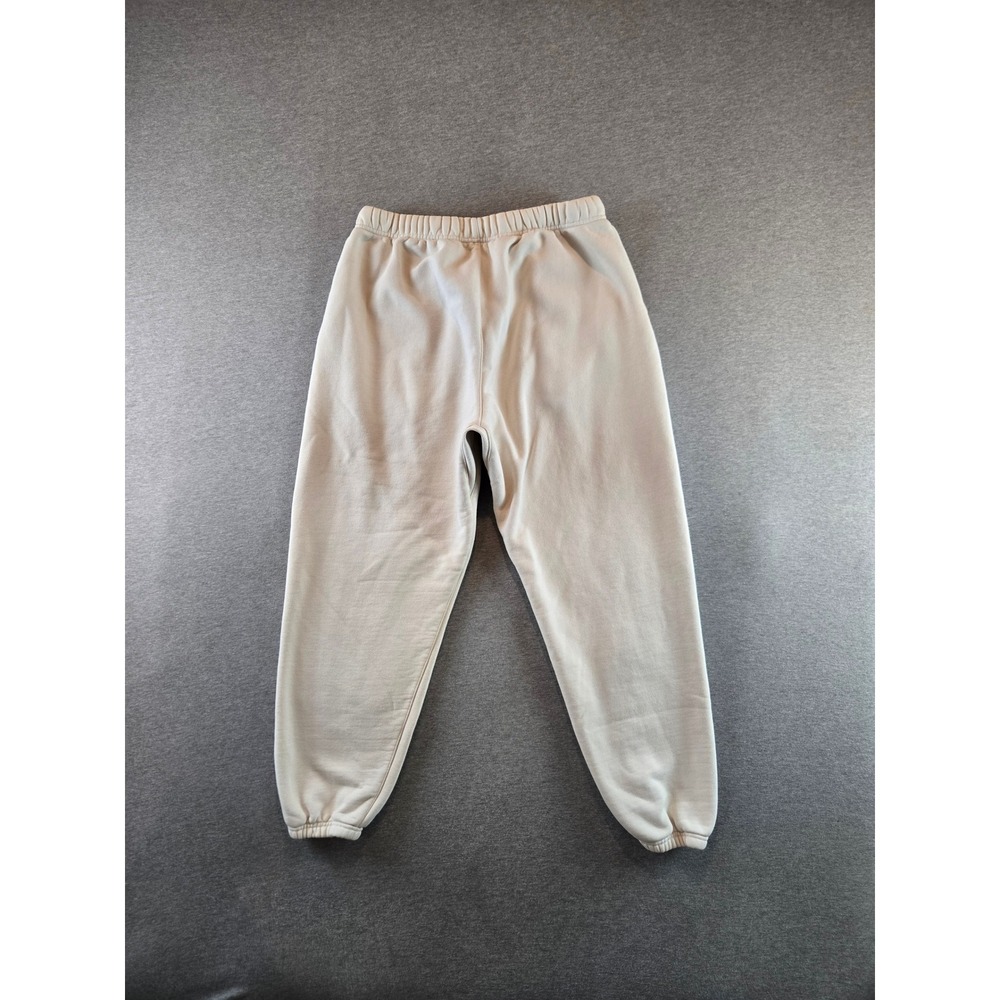 Fear of God Essentials Sweatpants Mens L Cream State Graphic Joggers Athleisure - Picture 2 of 16